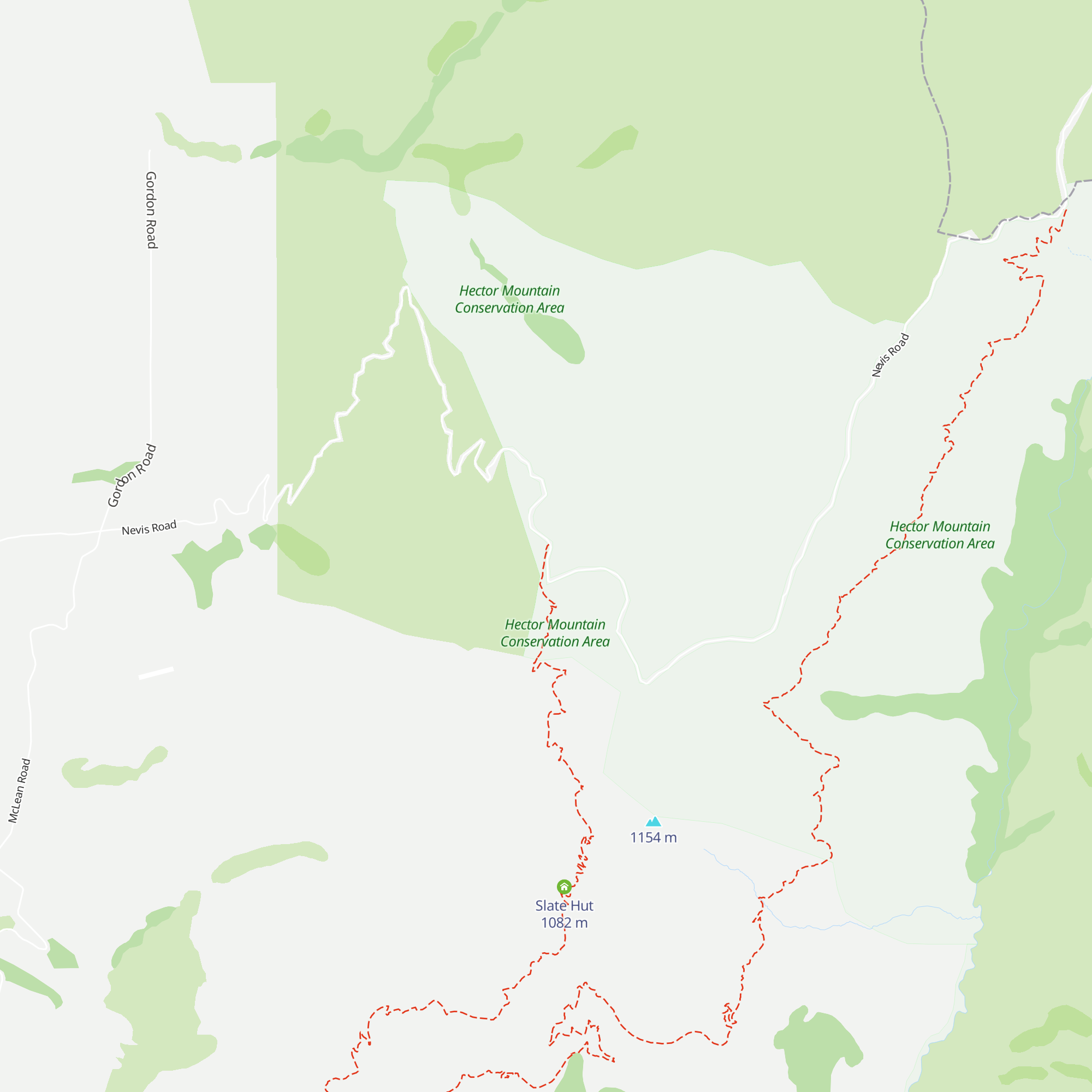 Garston Ski Hut map