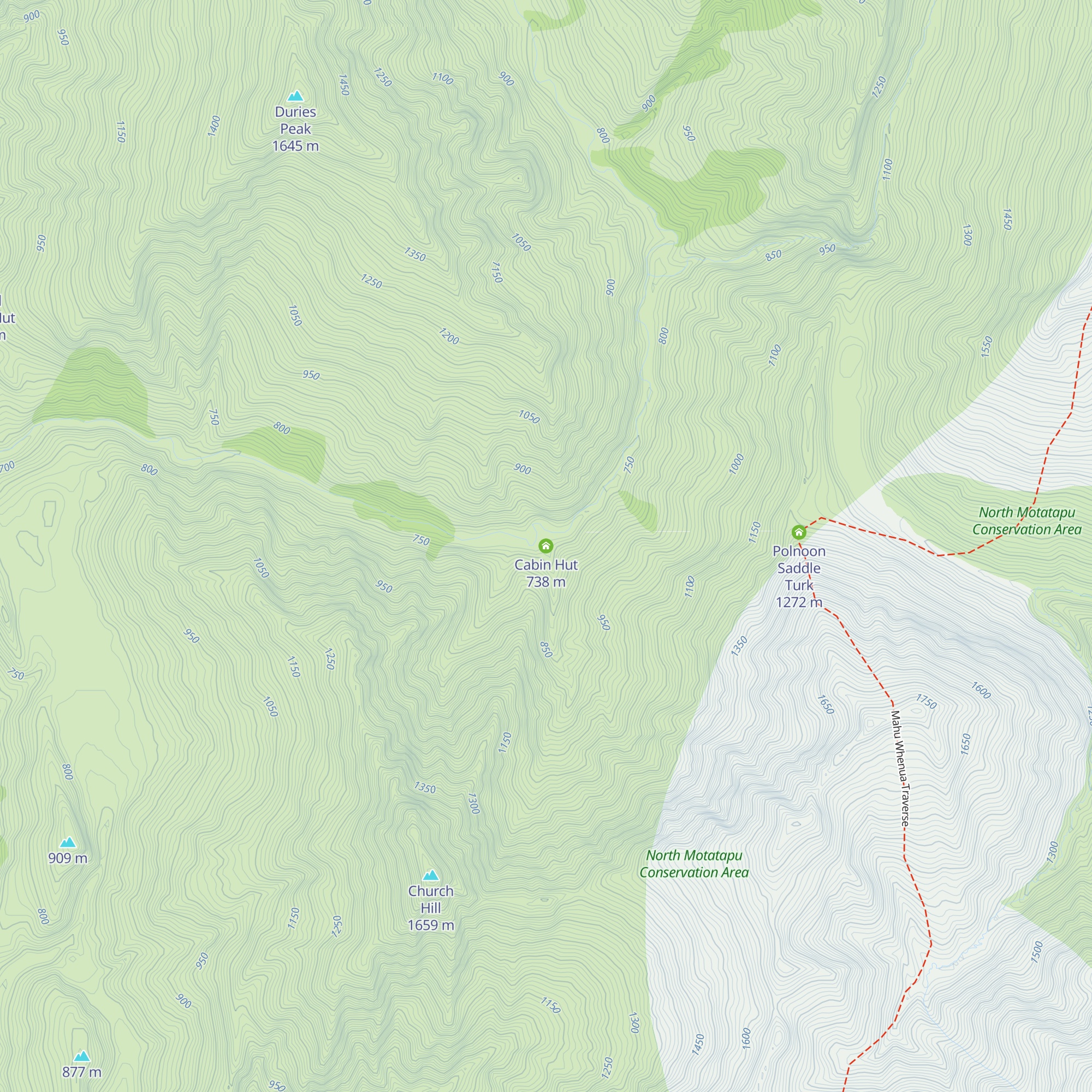 Cabin Hut map