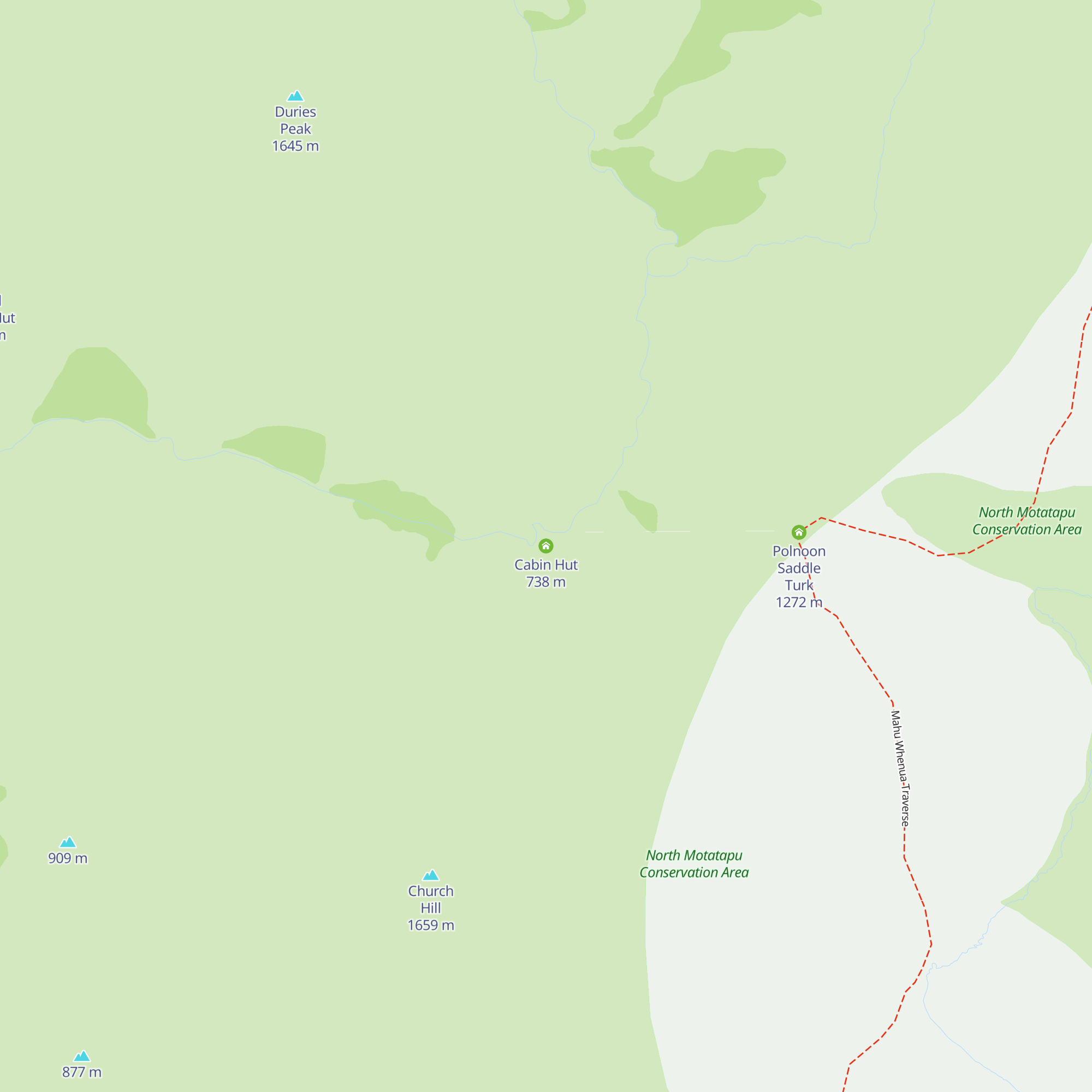 Cabin Hut map