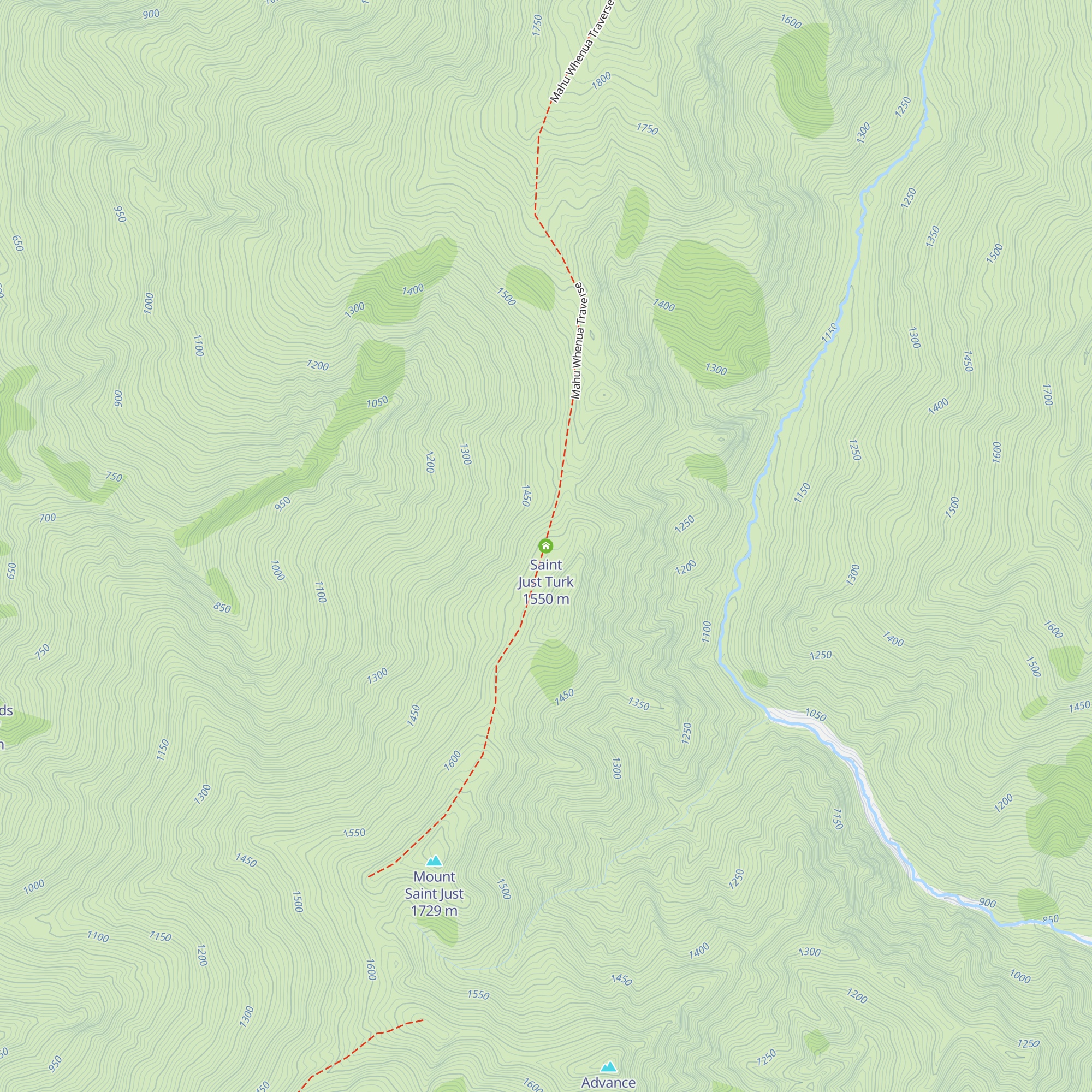 Saint Just Turk map