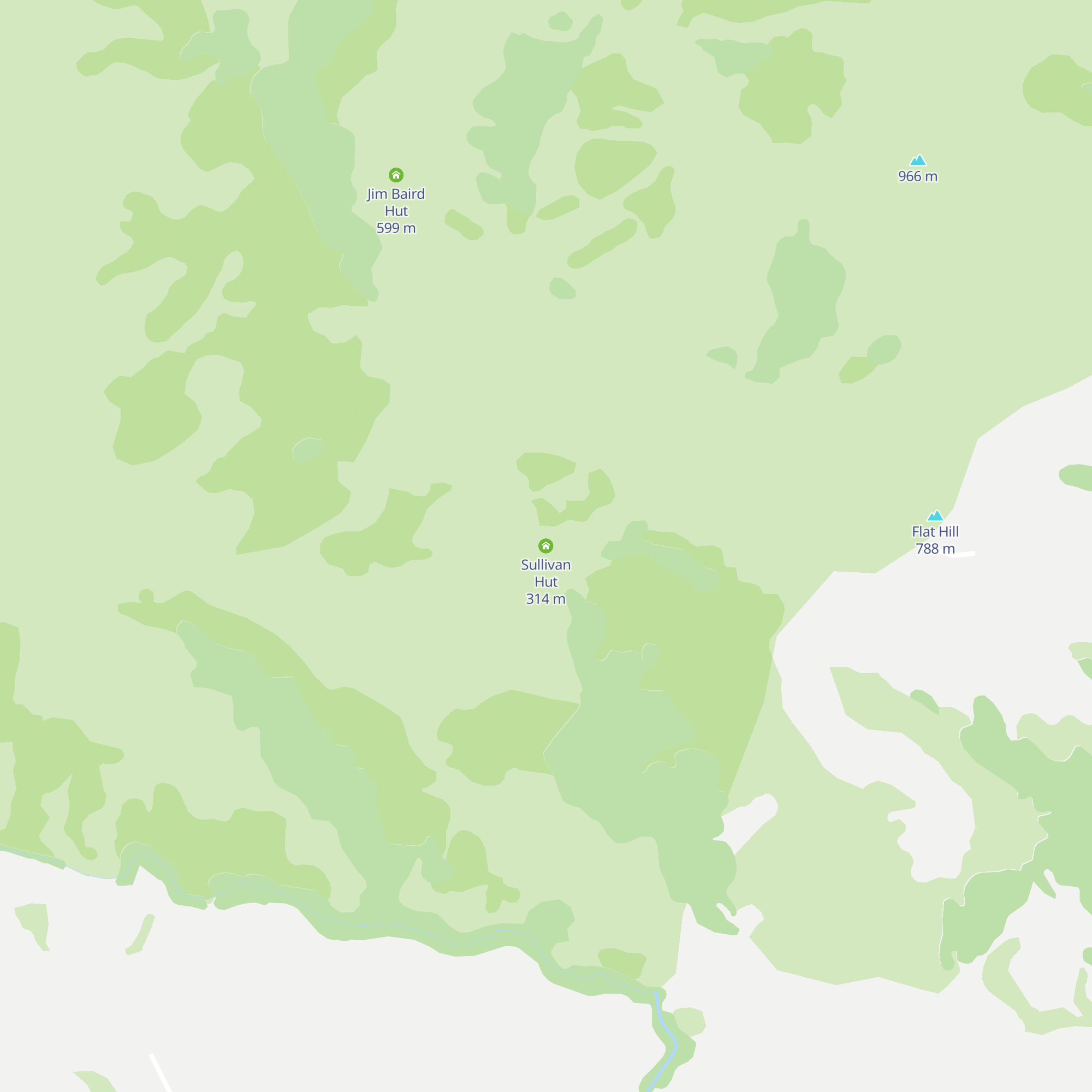Sullivan Hut map