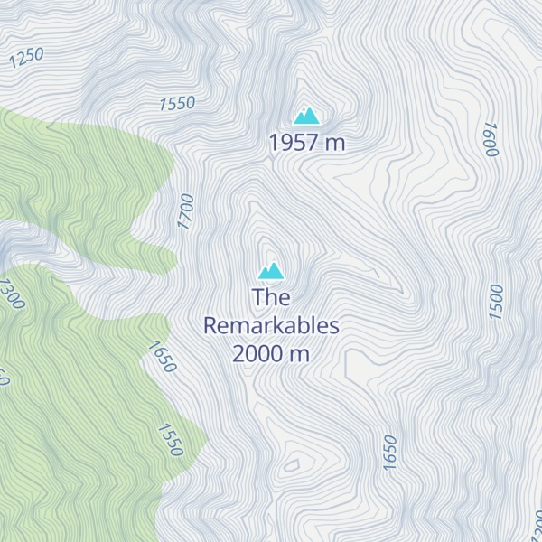 Map of The Remarkables
