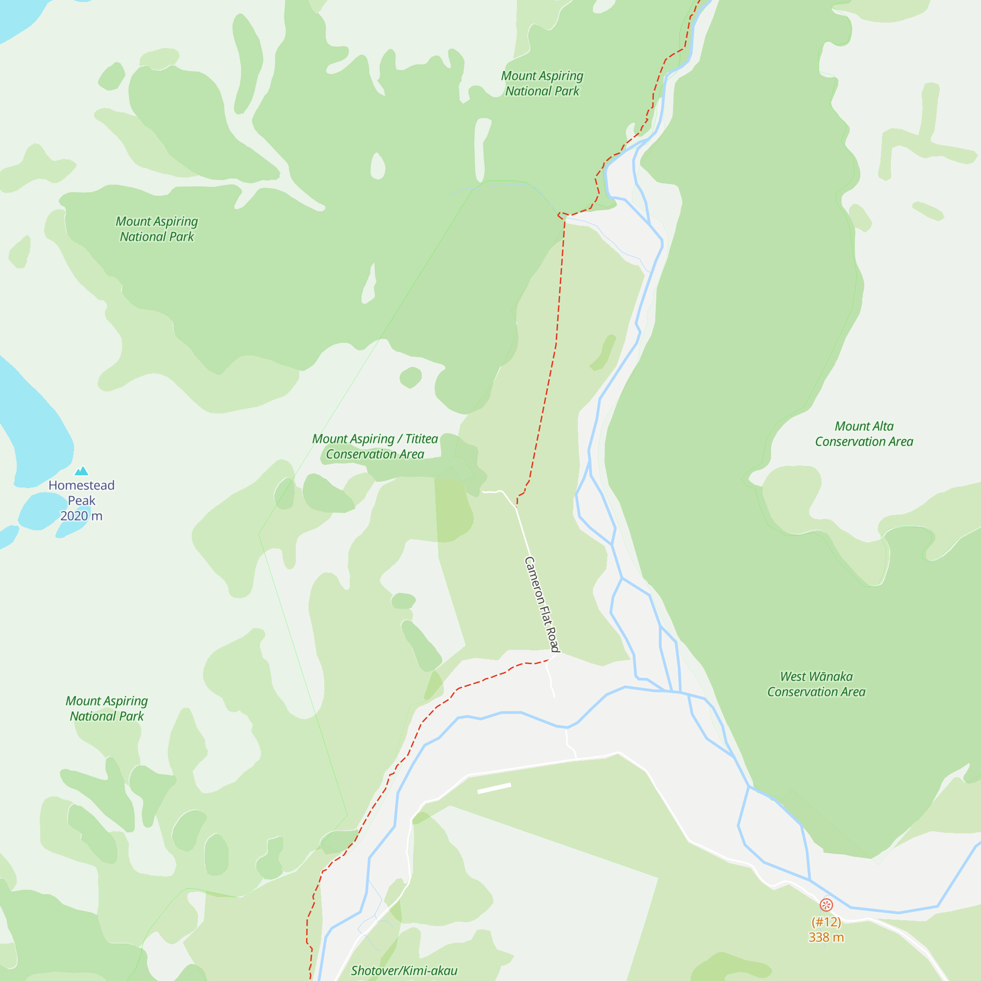 Tititea Lodge map