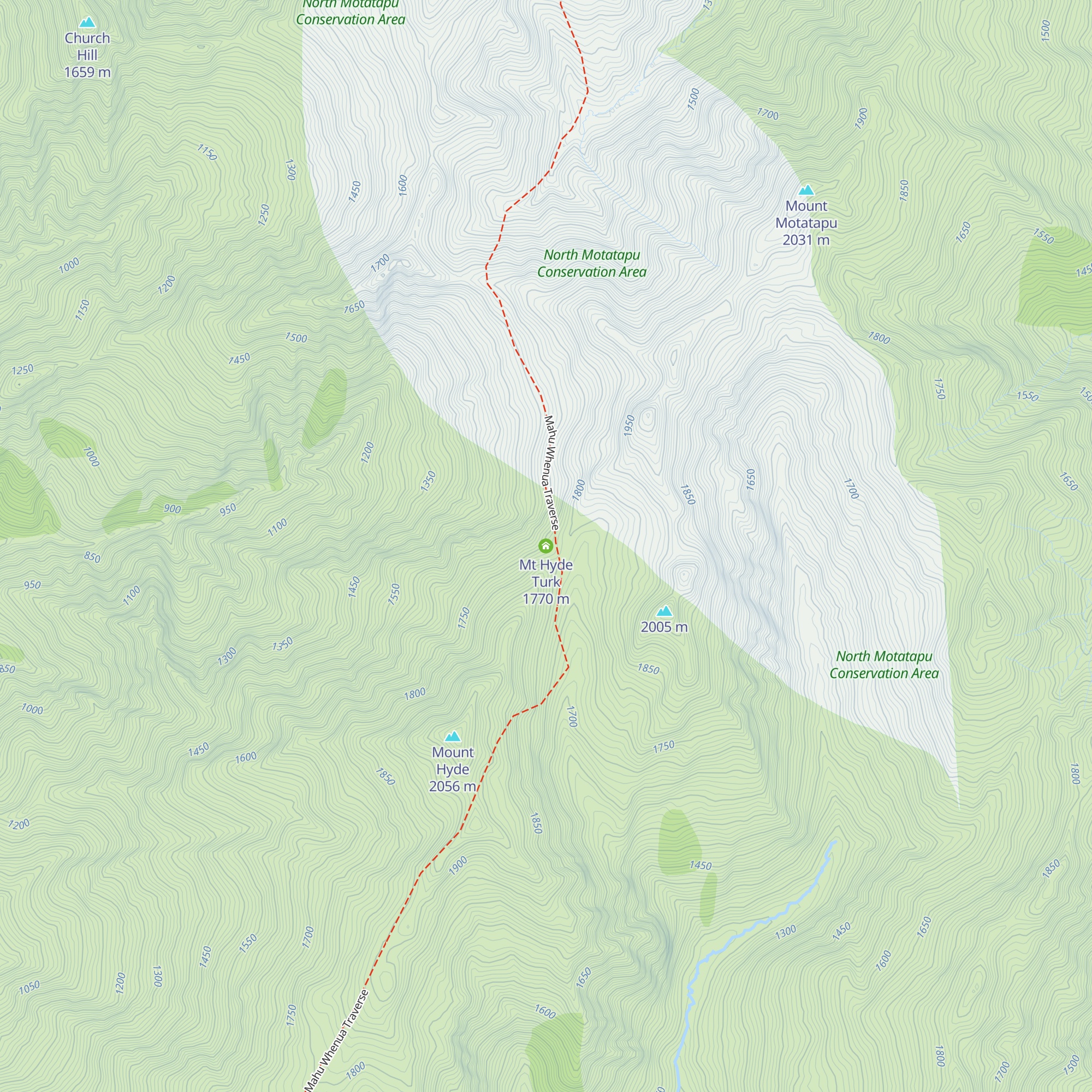 Mt Hyde Turk map