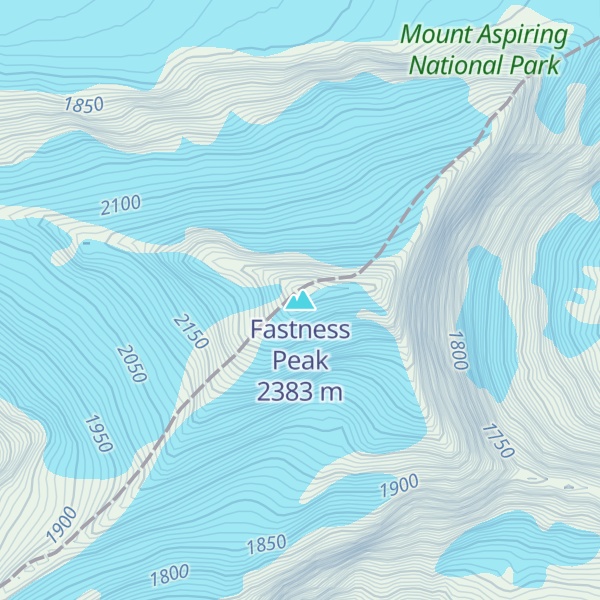 Map of Fastness Peak