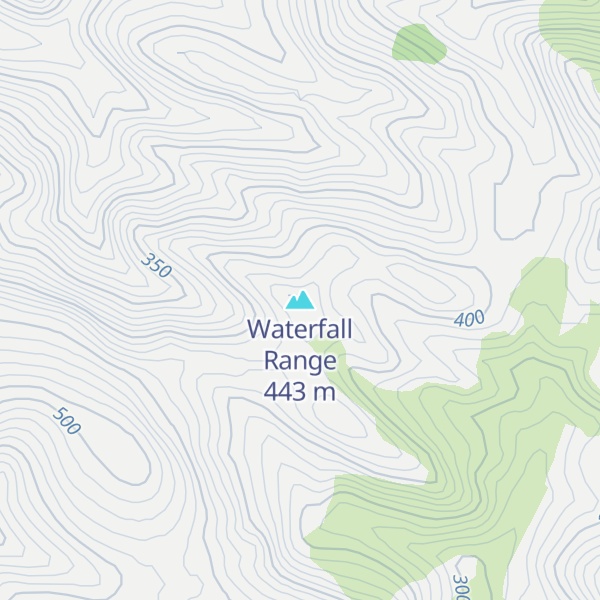 Map of Waterfall Range