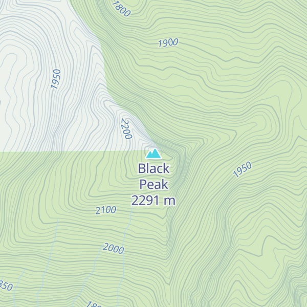 Map of Black Peak