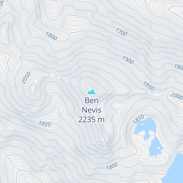 Map of Ben Nevis