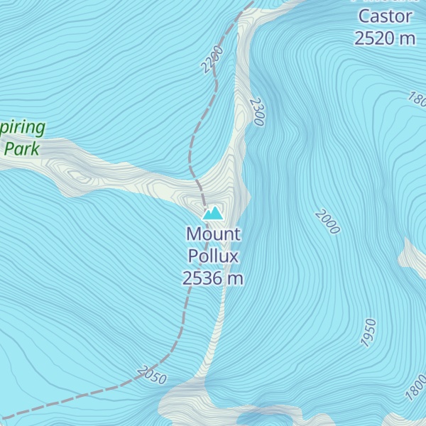 Map of Mount Pollux