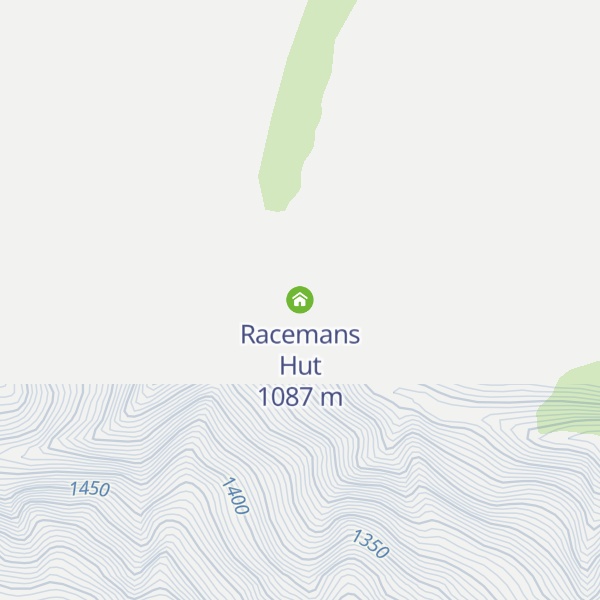 Map of Racemans Hut