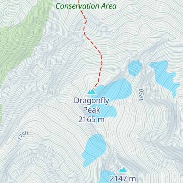Map of Dragonfly Peak