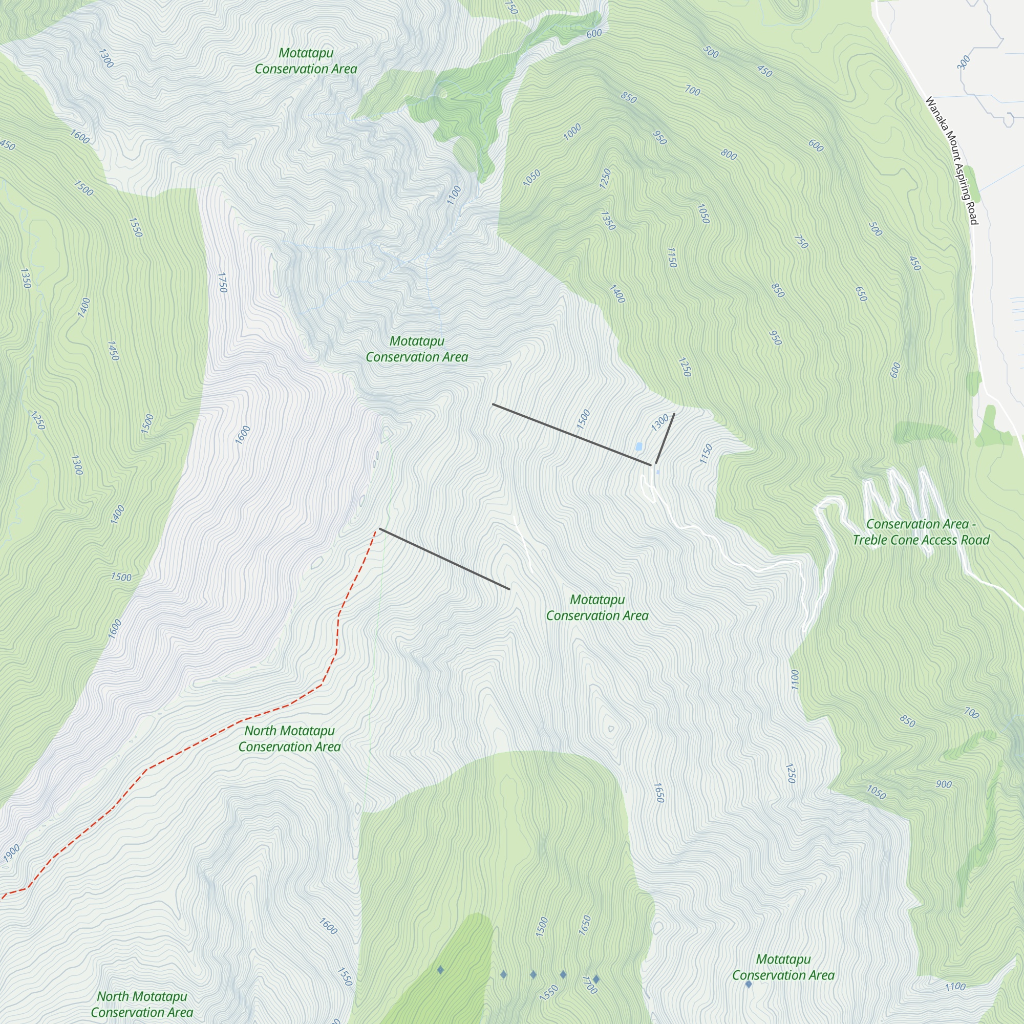 Saddle Hut map