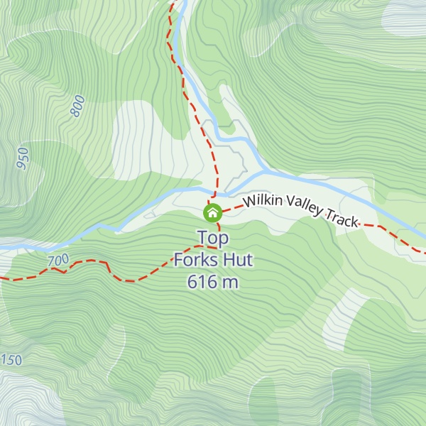 Map of Top Forks Hut