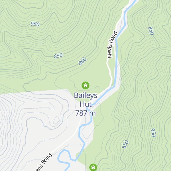 Map of Baileys Hut