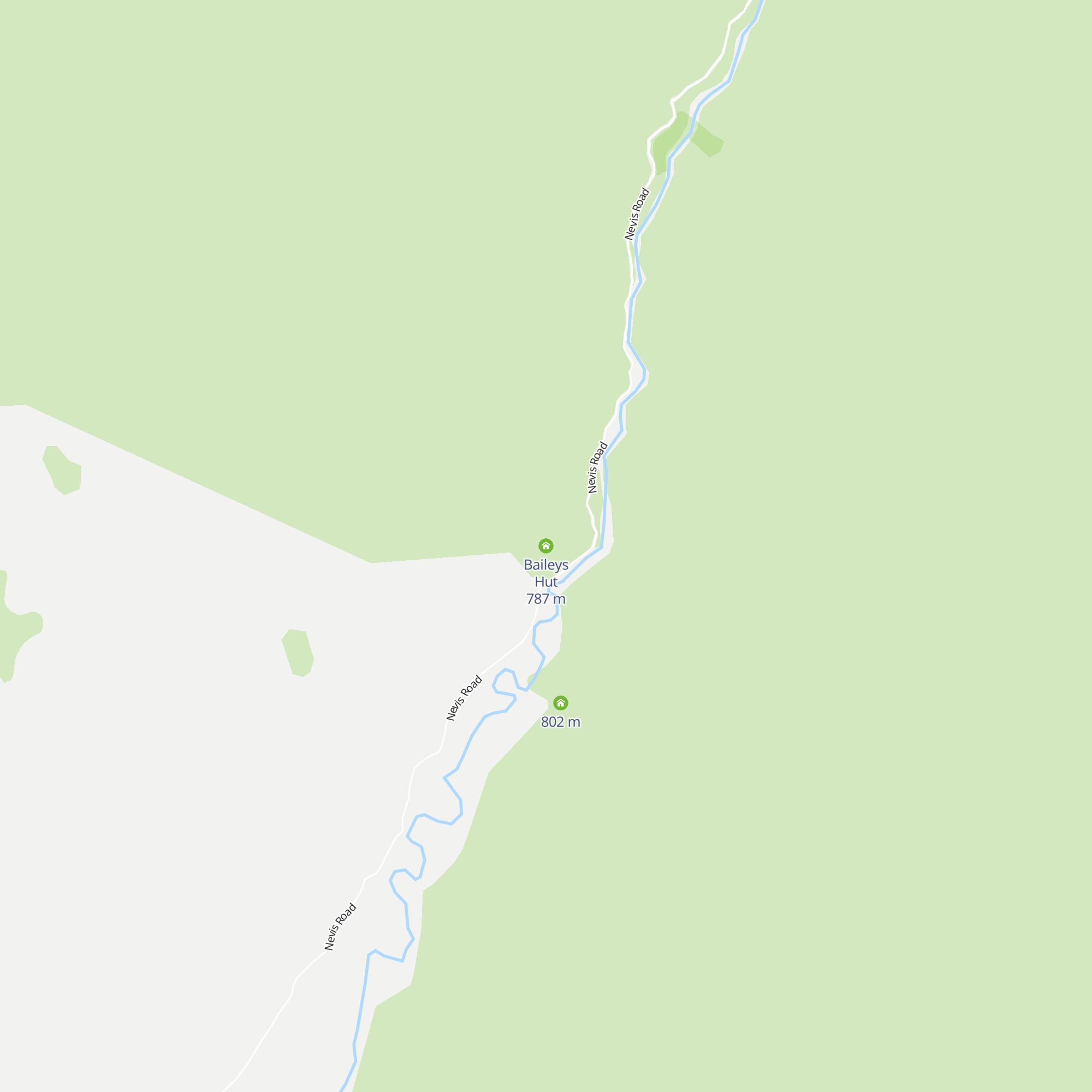 Baileys Hut map