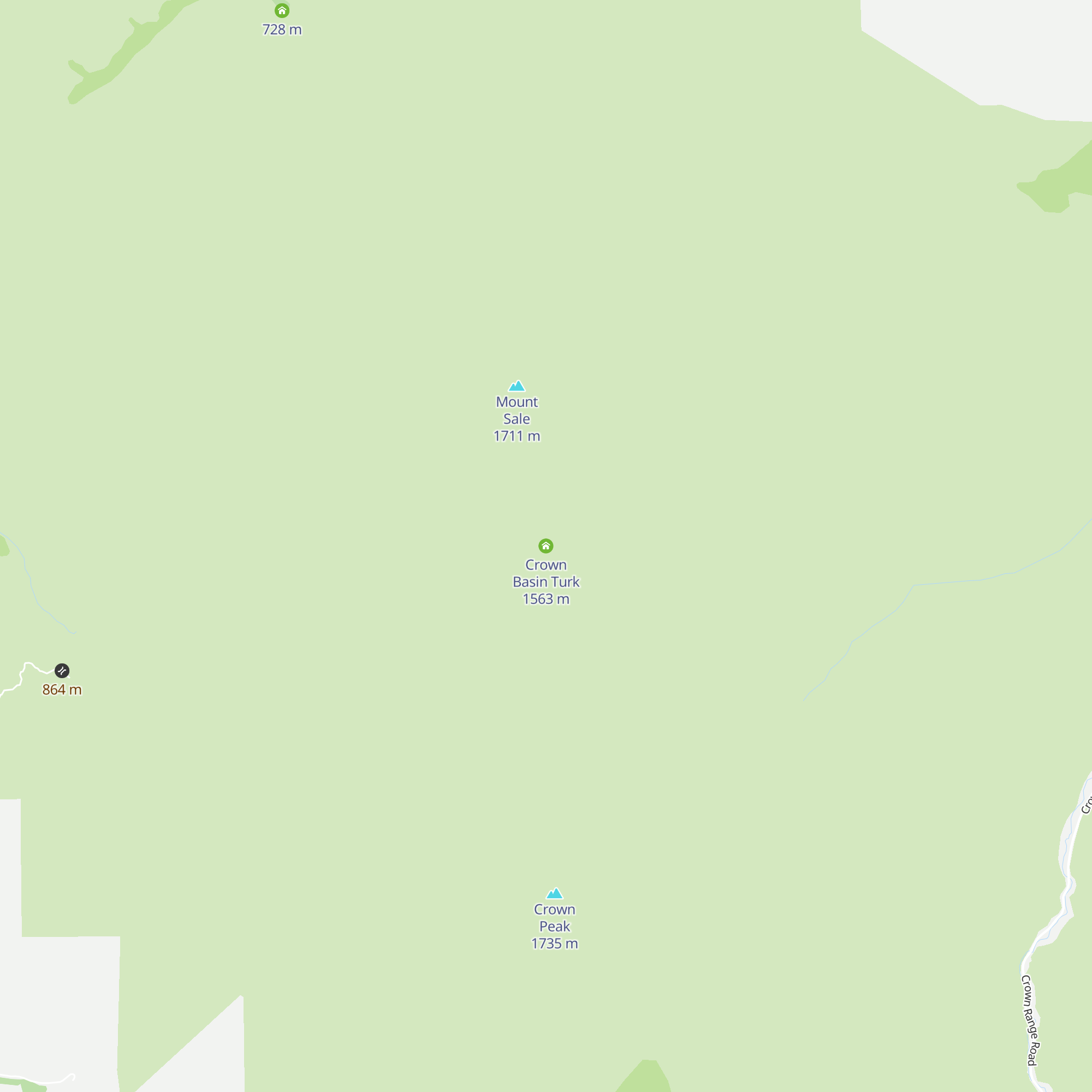 Crown Basin Turk map