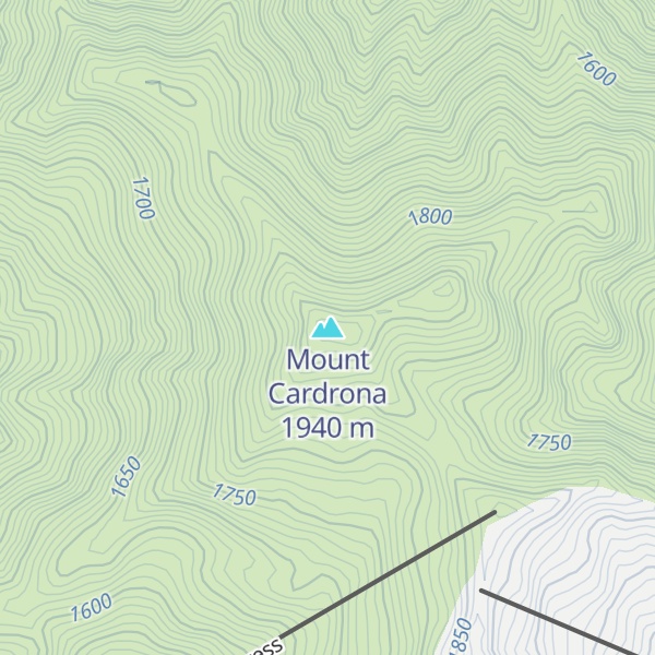 Map of Mount Cardrona