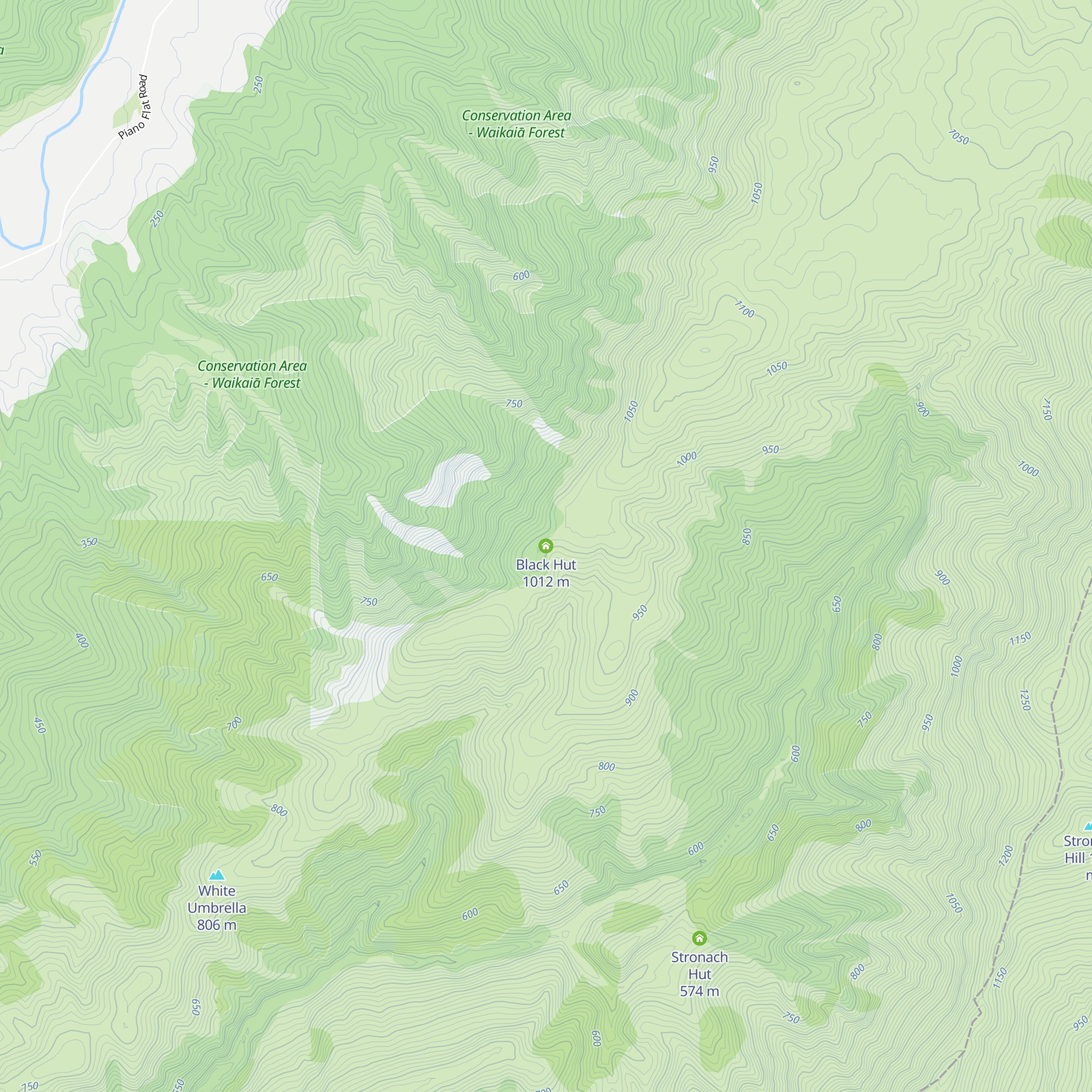 Black Hut map