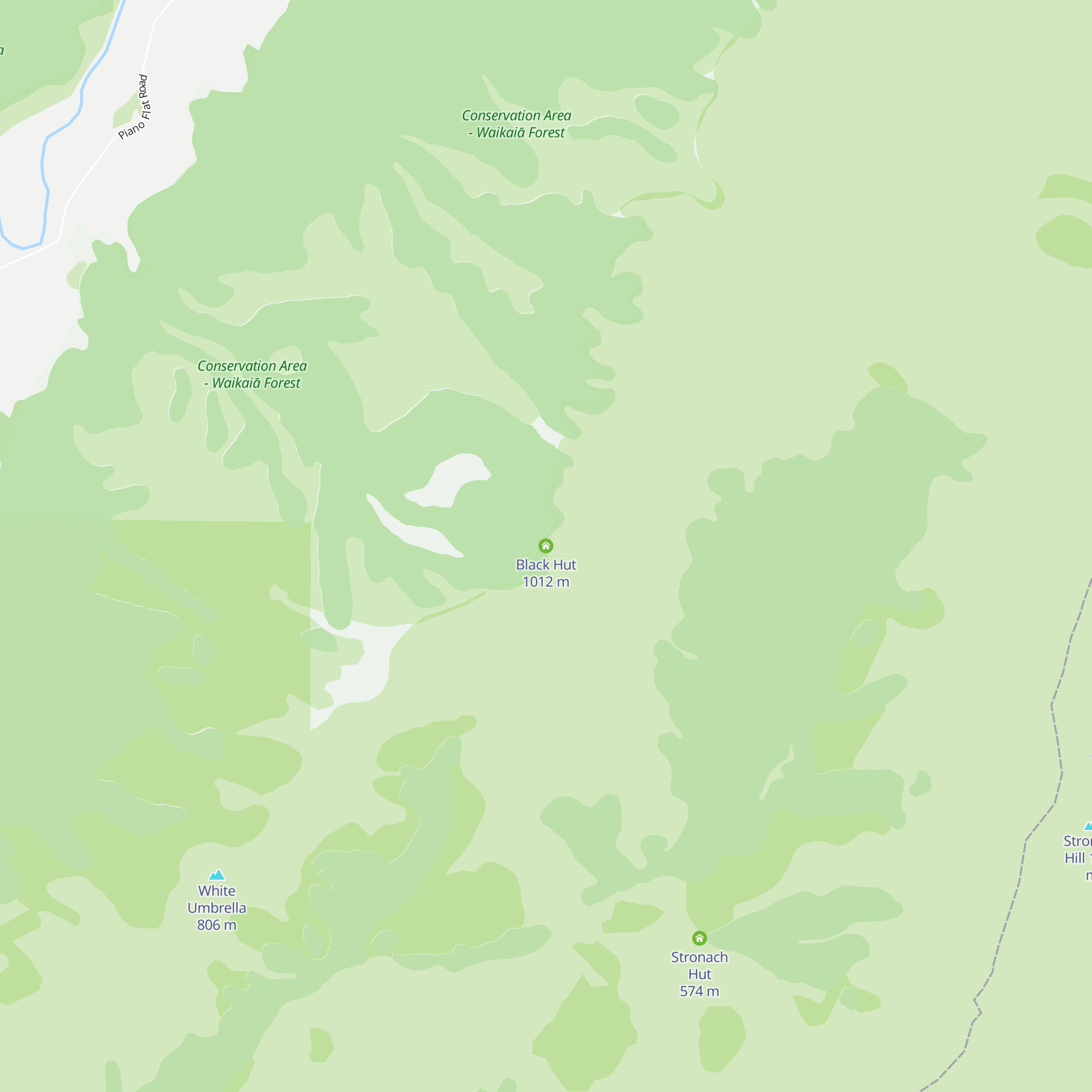 Black Hut map