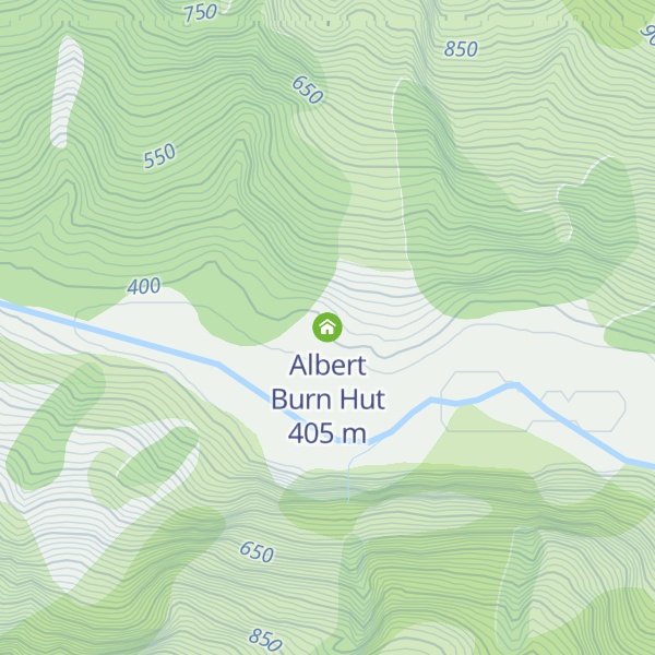 Map of Albert Burn Hut