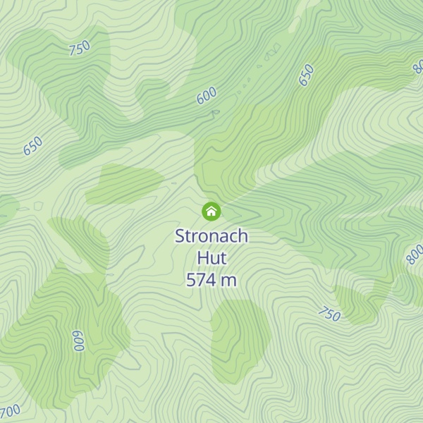 Map of Stronach Hut