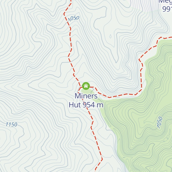 Map of Miners Hut