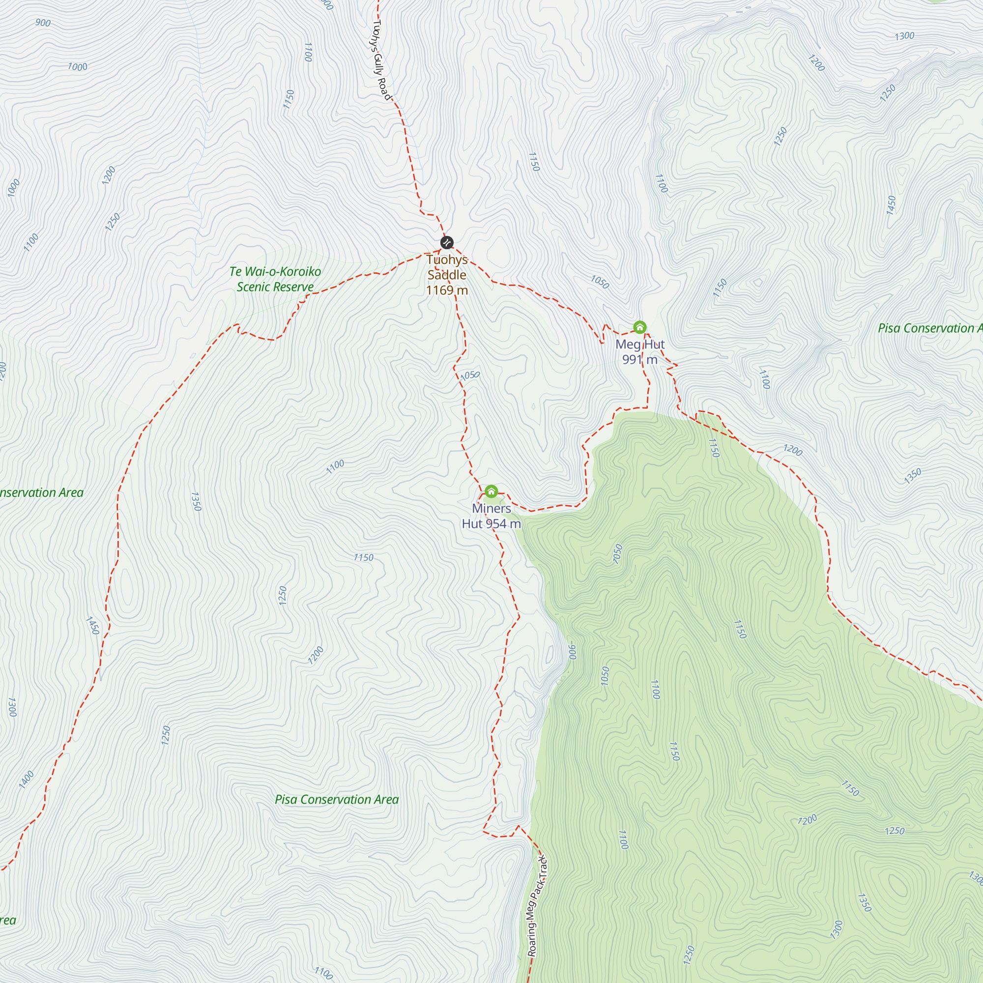 Miners Hut map