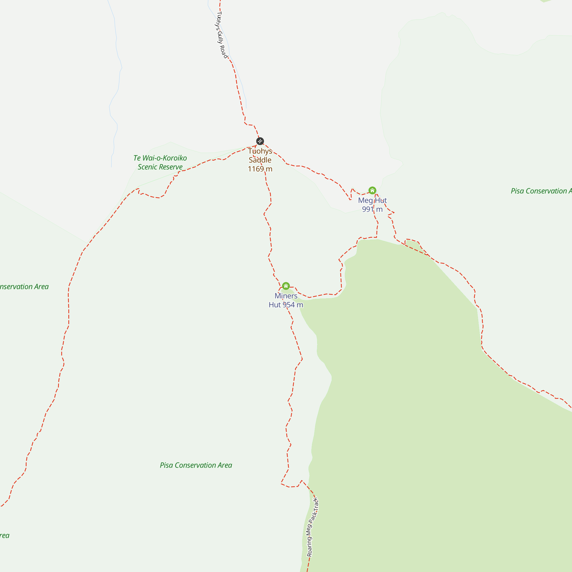 Miners Hut map