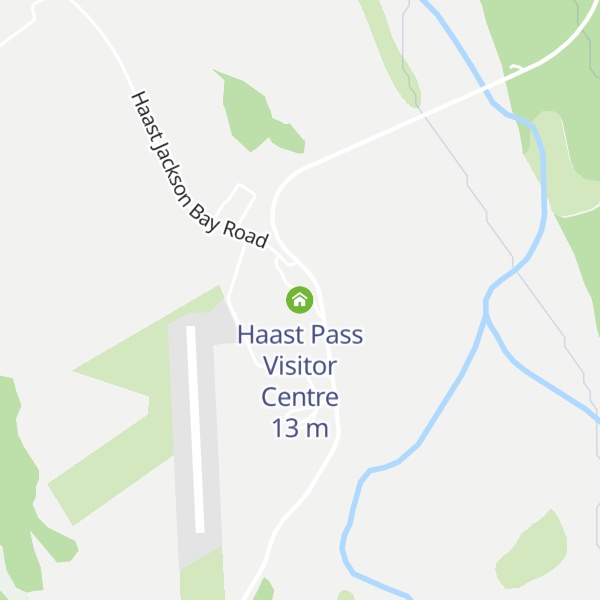 Map of Haast Pass Visitor Centre