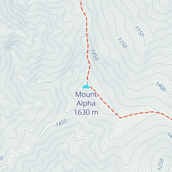 Map of Mount Alpha