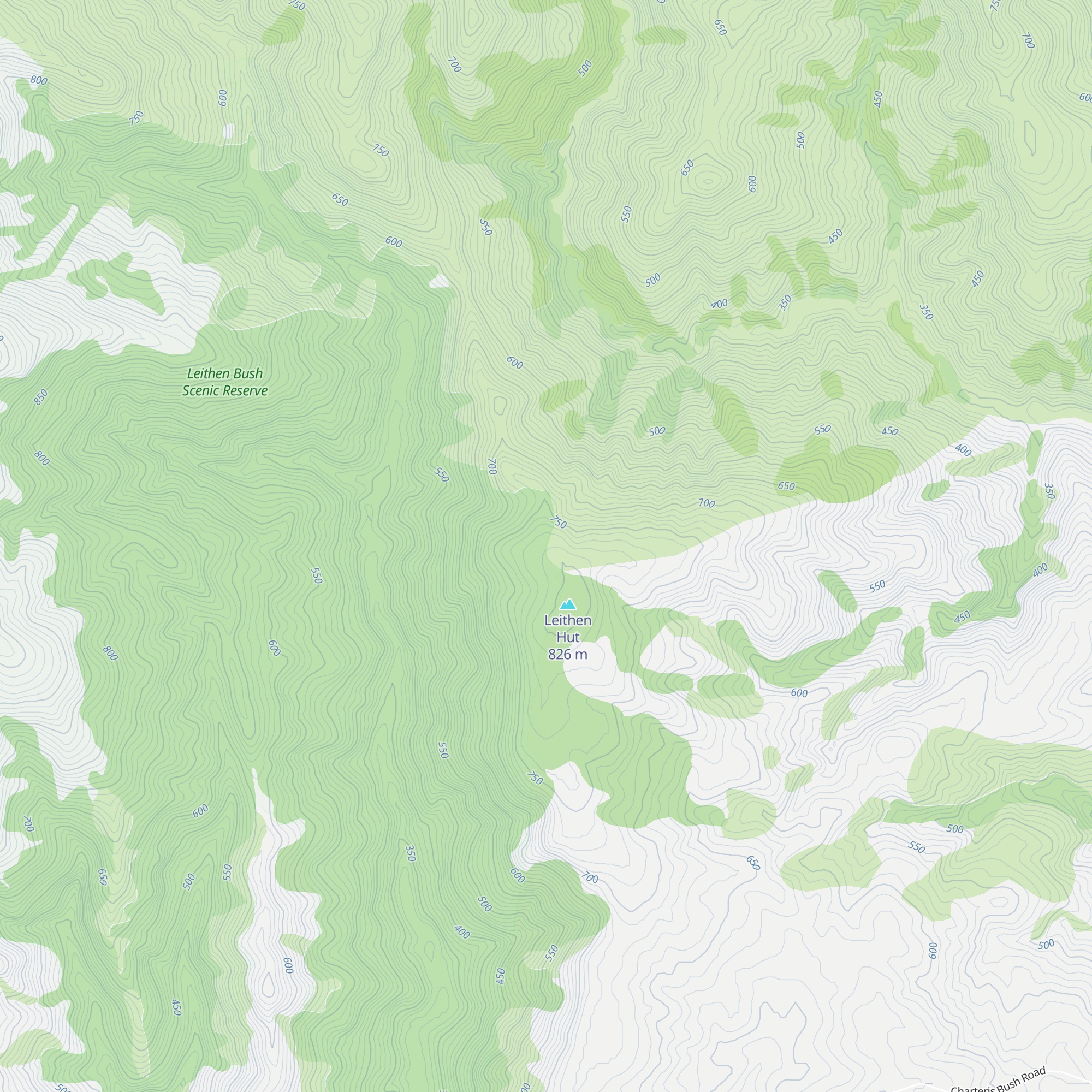 Leithen Hut map