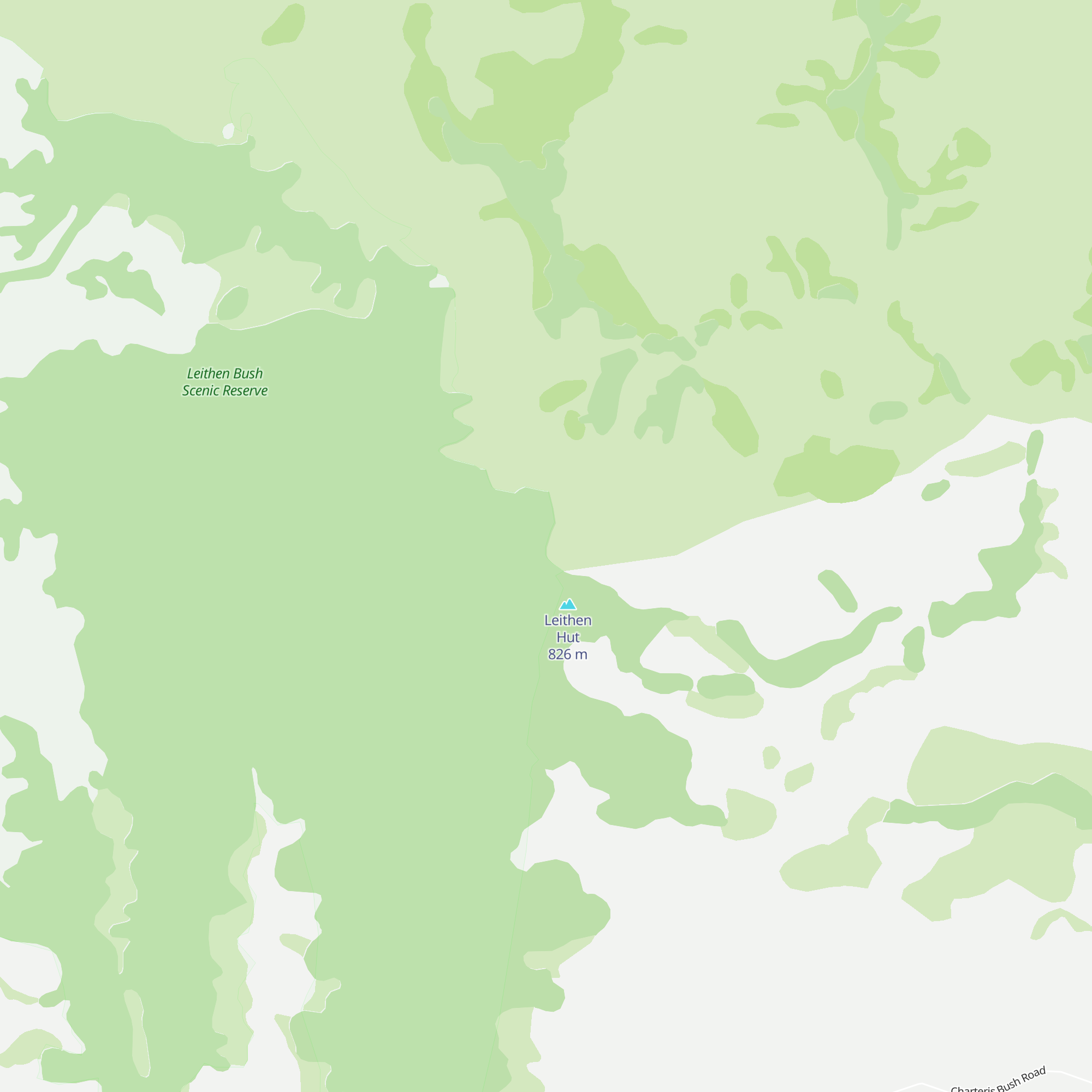 Leithen Hut map