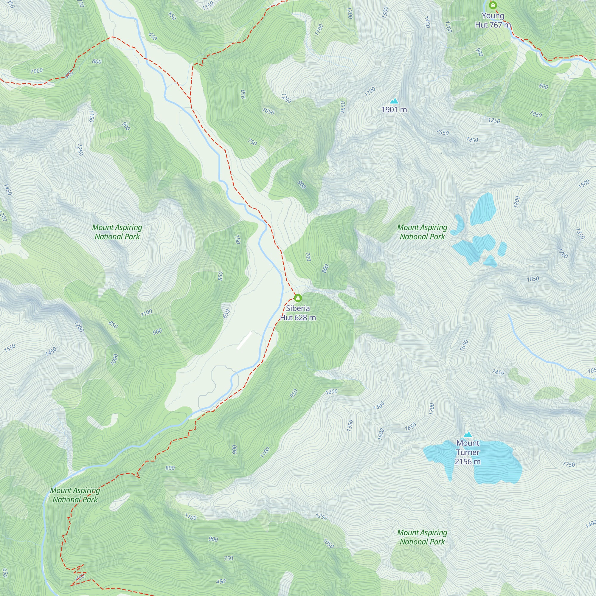 Siberia Hut map