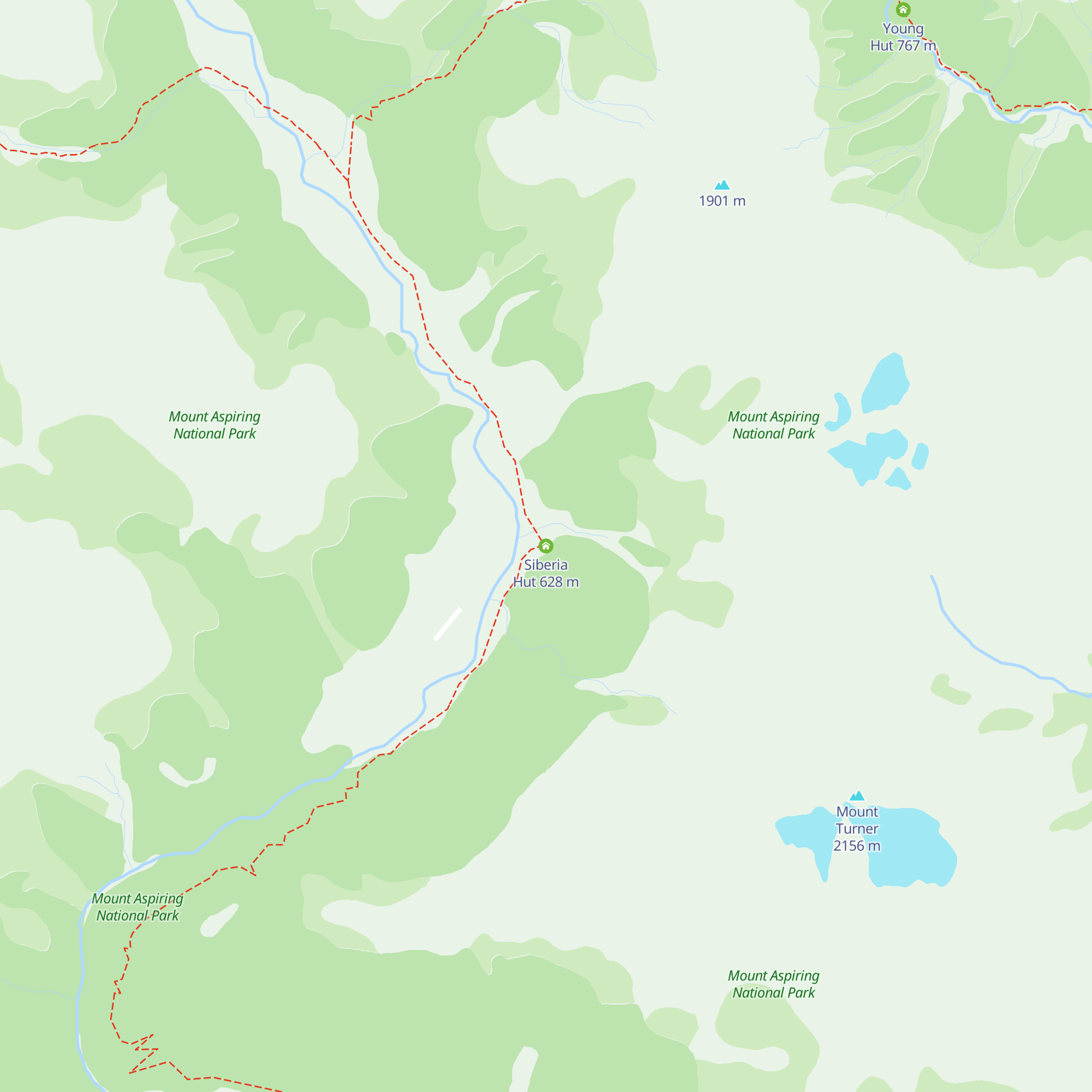 Siberia Hut map