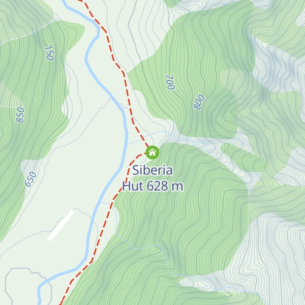 Map of Siberia Hut
