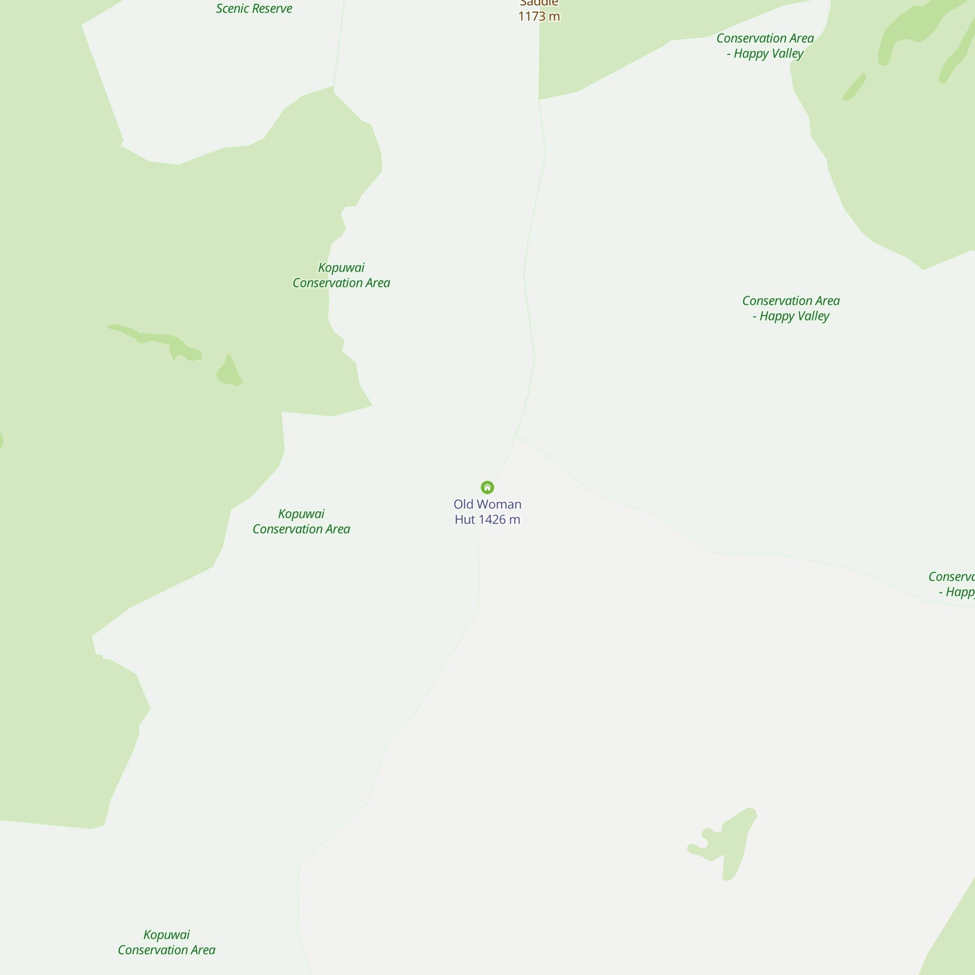 Old Woman Hut map