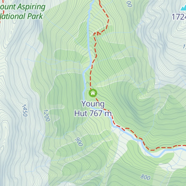 Map of Young Hut