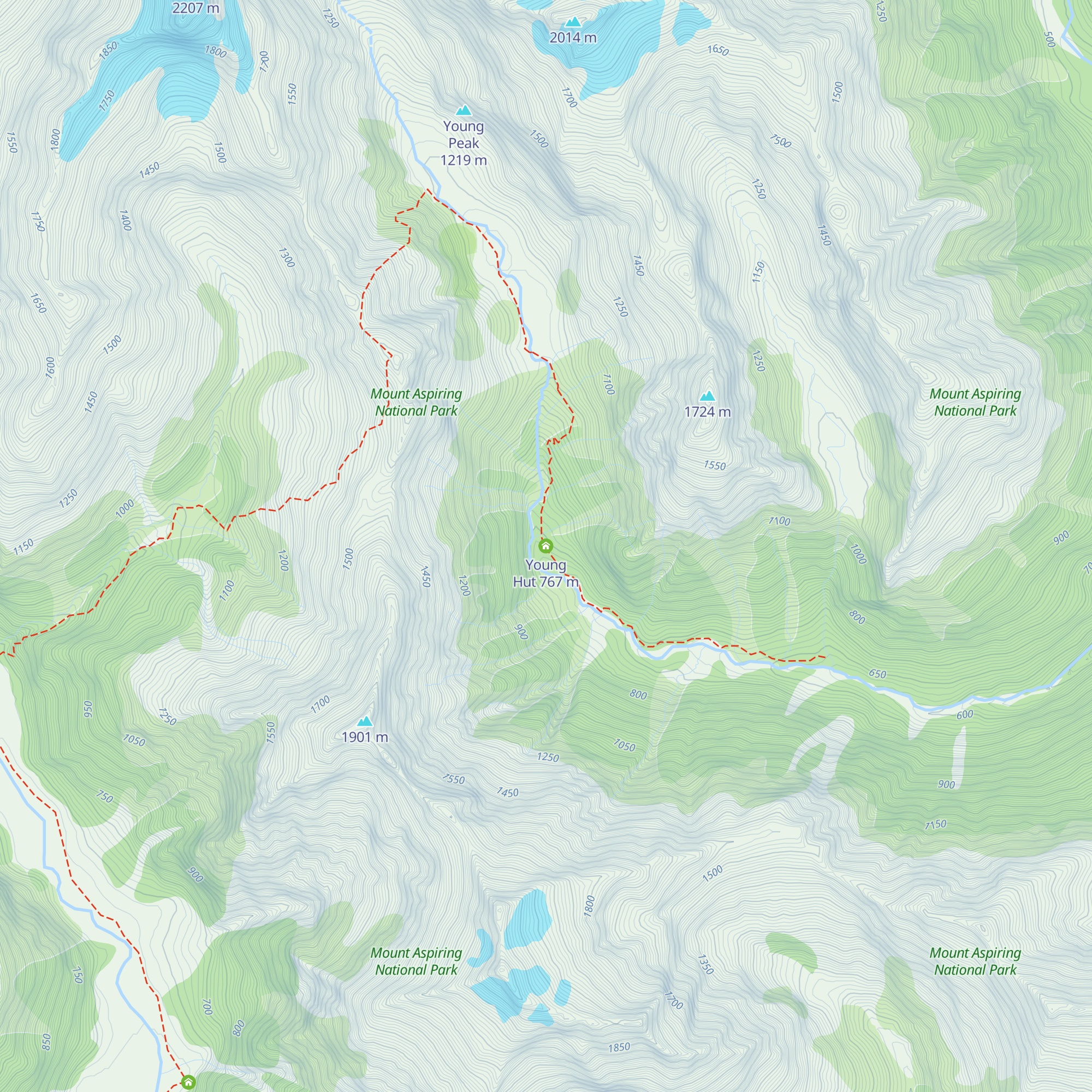 Young Hut map
