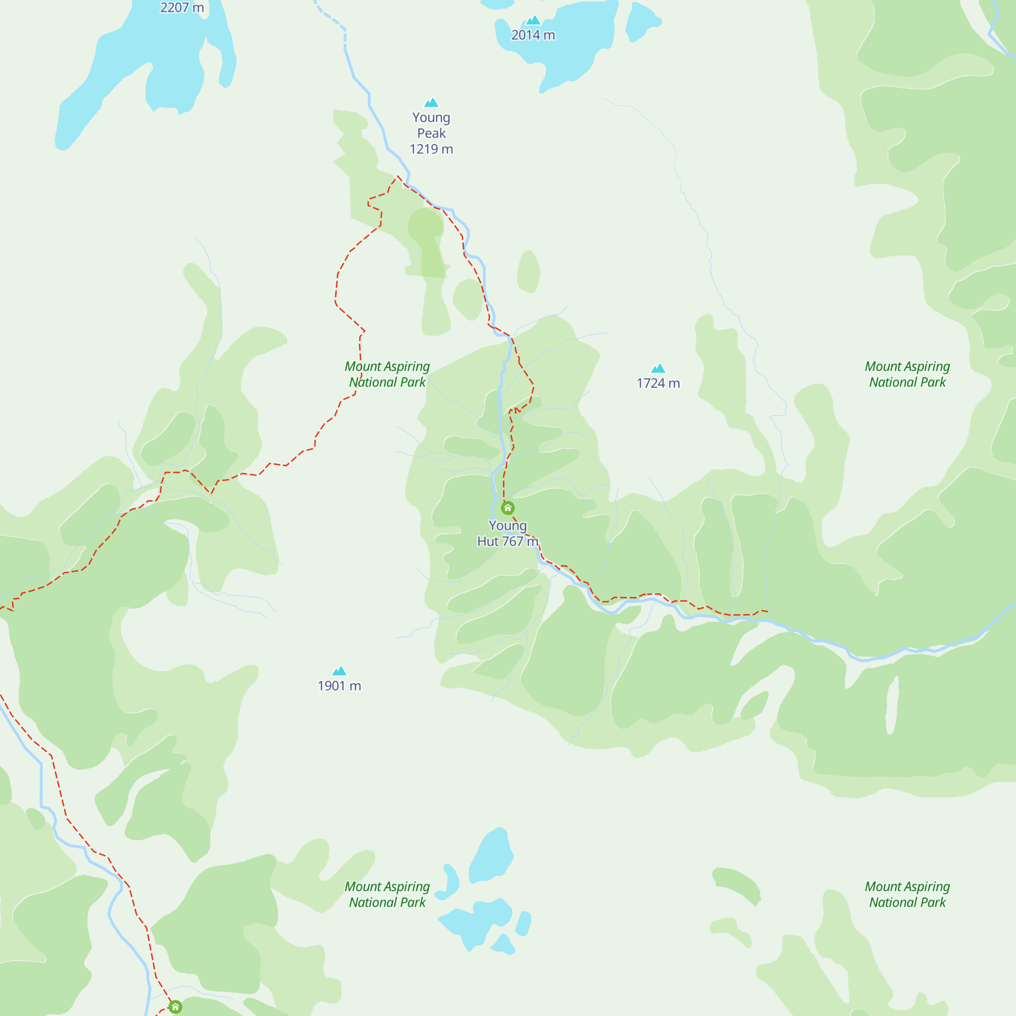Young Hut map