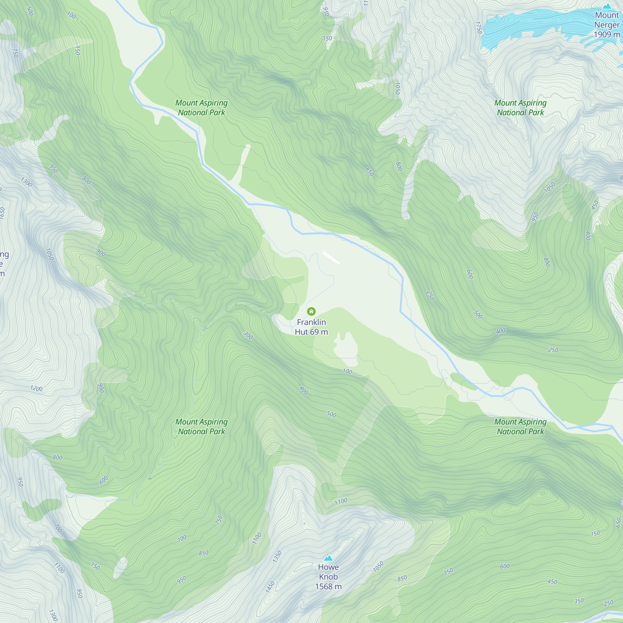 Franklin Hut map