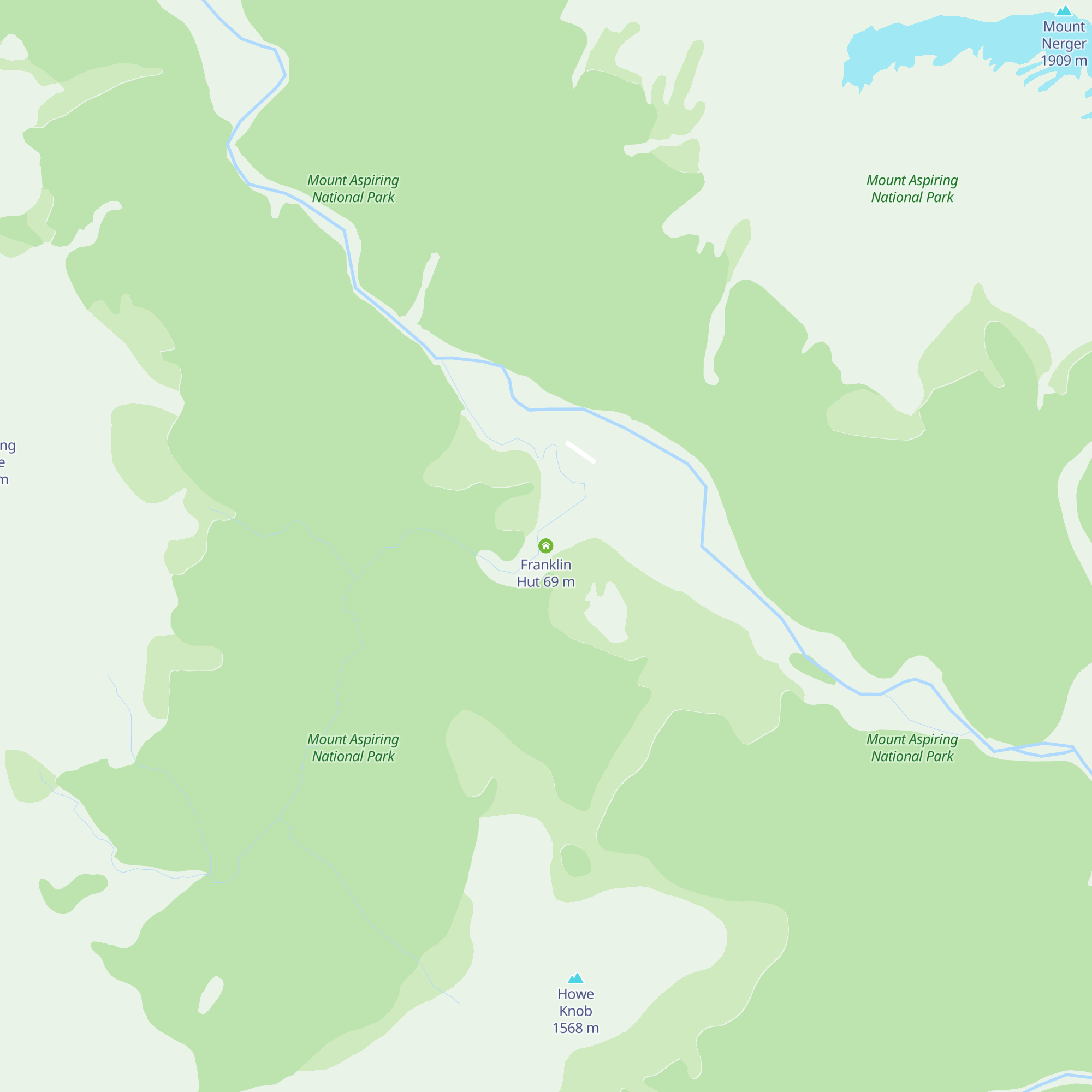 Franklin Hut map
