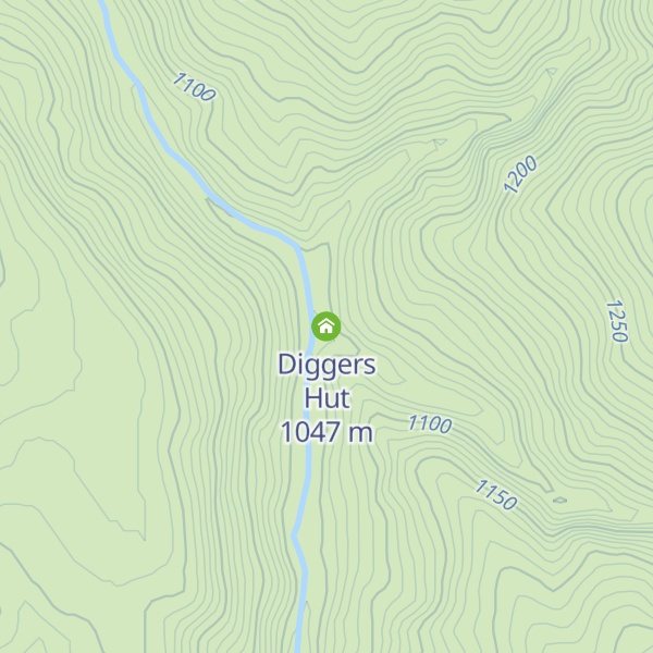 Map of Diggers Hut