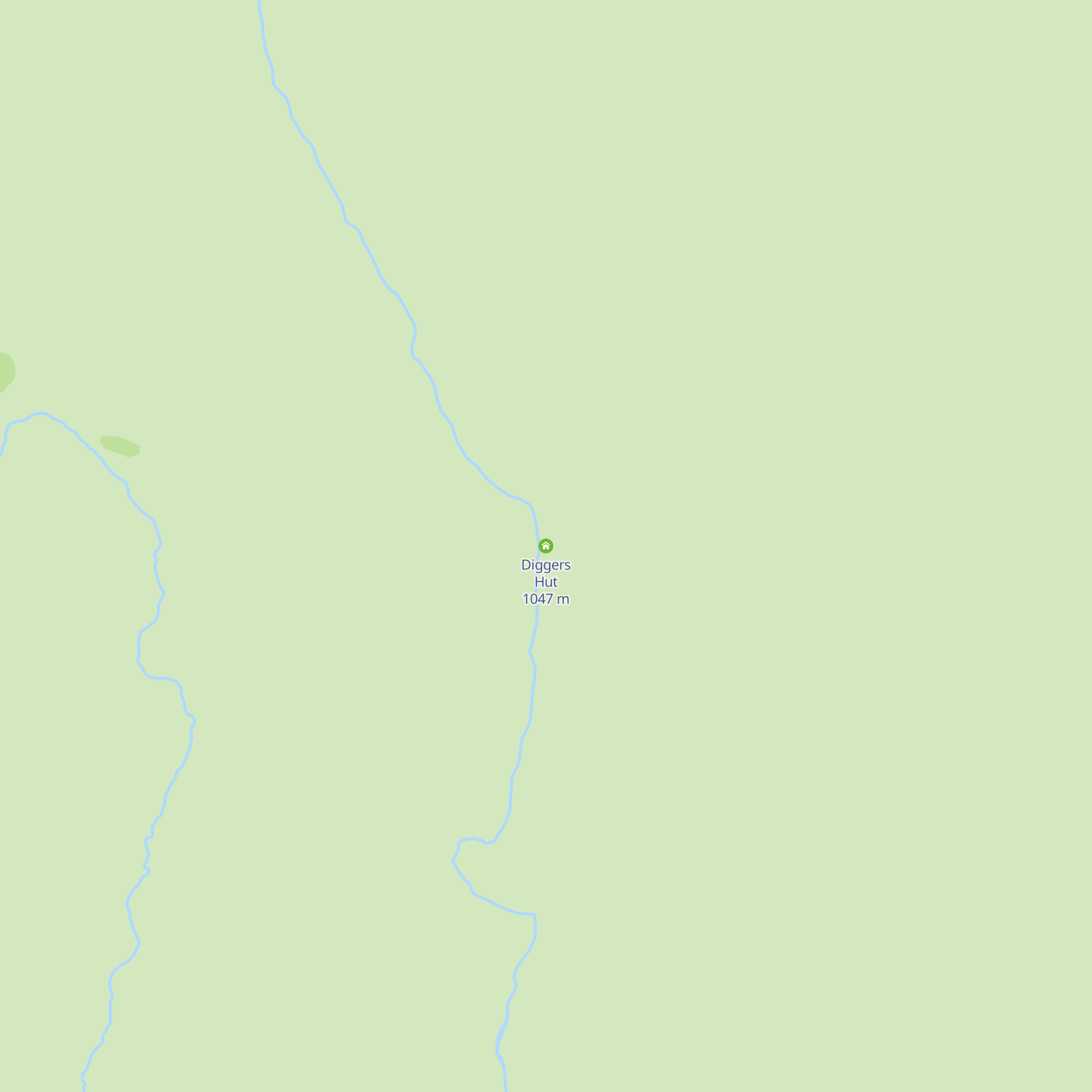 Diggers Hut map
