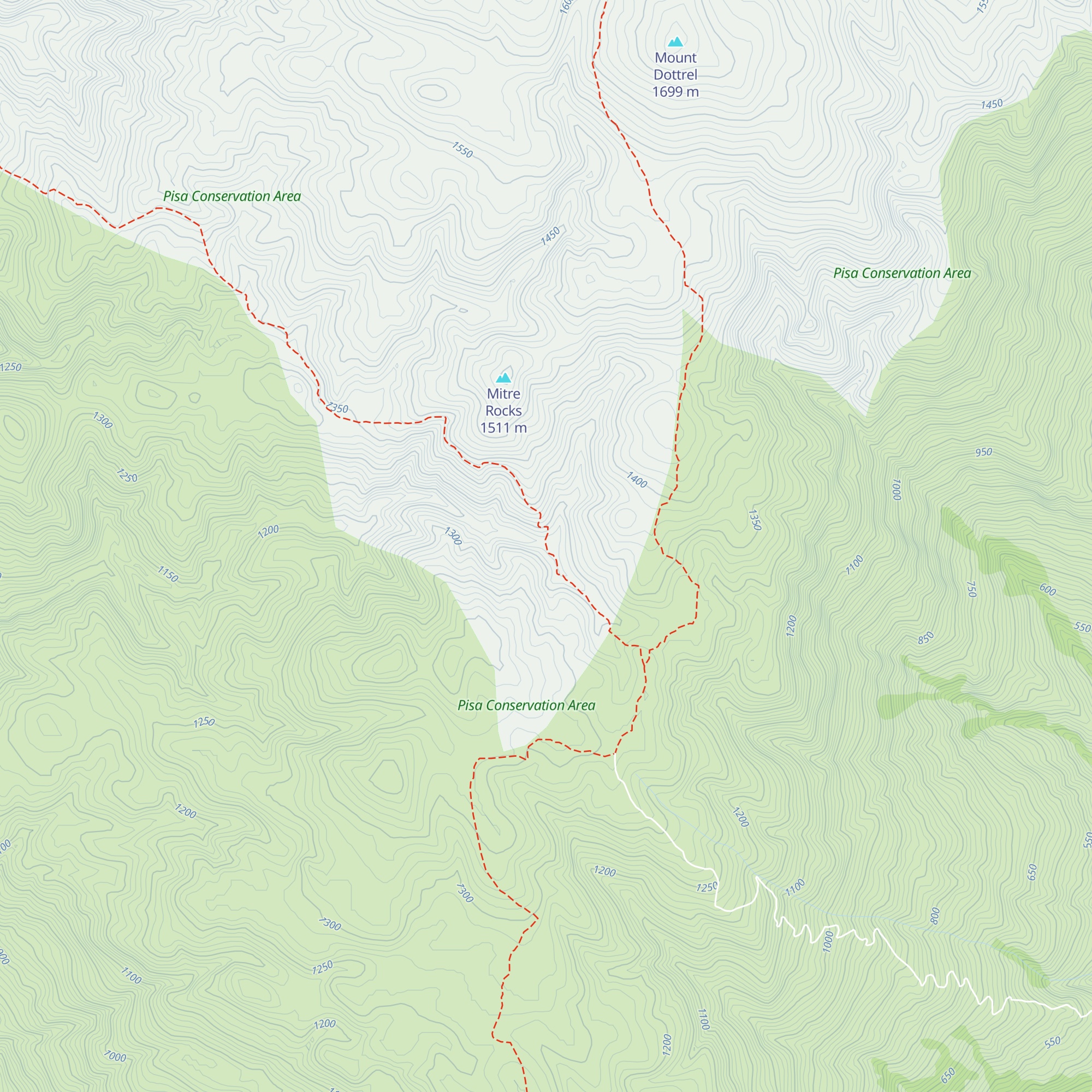 Deep Creek Hut map