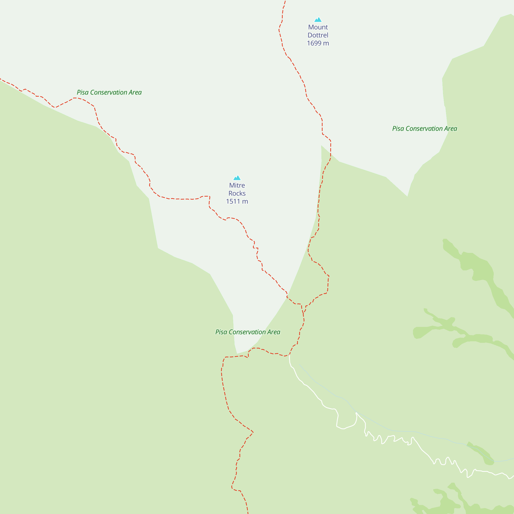 Deep Creek Hut map