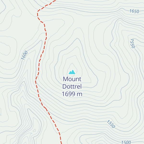Map of Mount Dottrel