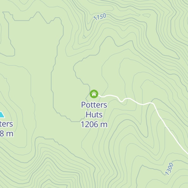 Map of Potters Huts