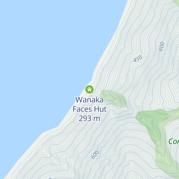 Map of Wanaka Faces Hut