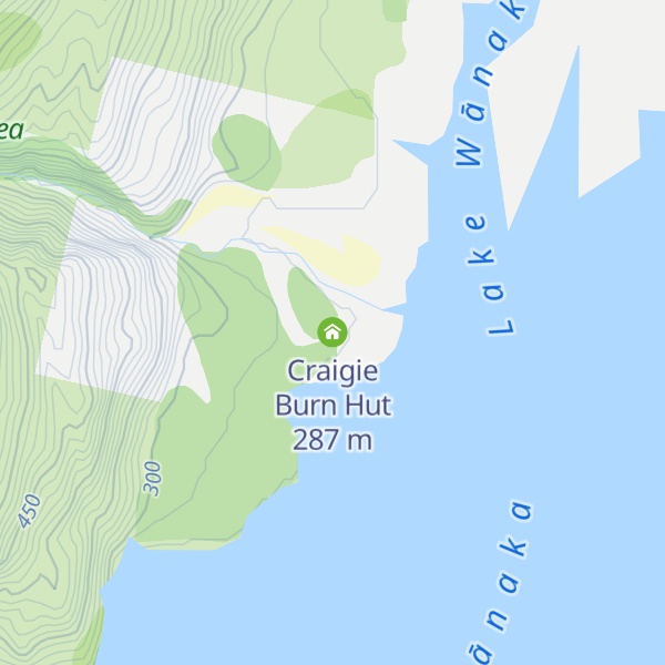 Map of Craigie Burn Hut