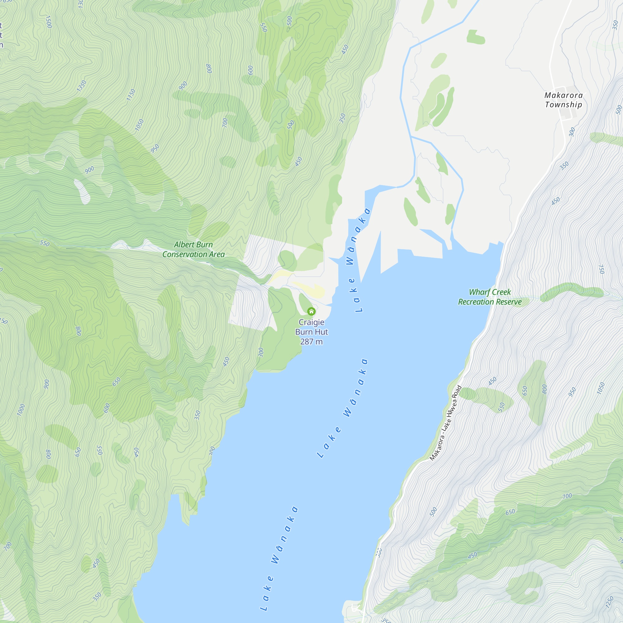 Craigie Burn Hut map